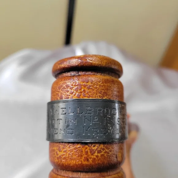 Circa "1940" Gavel Hammer Light Wood Judge Auctioneer Politician 9” L Engraved - Picture 8 of 12